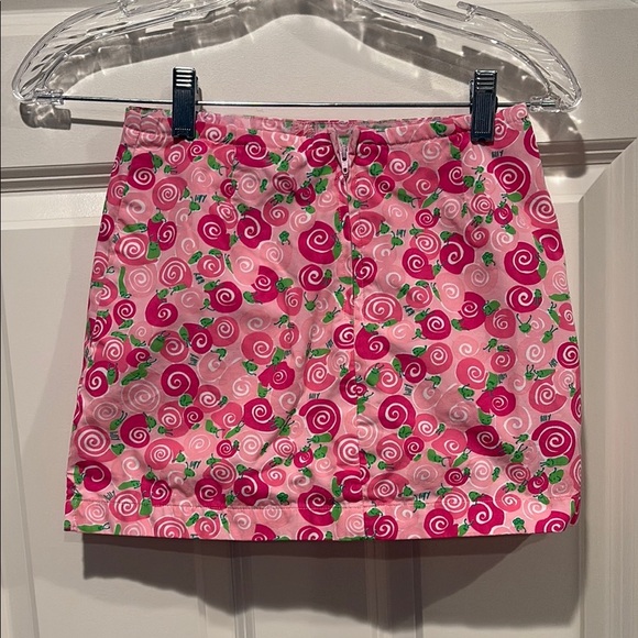 Lilly Pulitzer Y2K Pink Snail Rolls Royce Pink Skort - kids 8 - Picture 2 of 3